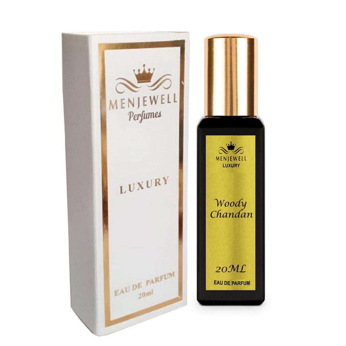 Menjewell Woody Chandan Eau De Parfum 20ml 0.6 Fl.oz. Long Lasting | Alcohol Free | Men Fragrance Menjewell Woody Chandan Eau De Parfum 20ml 0.6 Fl.oz. Long Lasting | Alcohol Free | Men Fragrance