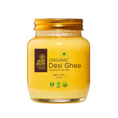 Organic Pure A2 Desi Ghee By Phalada Pure & Sure | Good Source Of Energy & Nutrients Healthy Desi Ghee Perfect For Glowing Skin | (500ml) 16.9 Ounce | Jar Pack