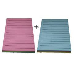 Lined Sticky Notes Pad - 200 Sheets | Pack Of 2, Sticky Note100 Sheet In Each (4 Color In Sheet)