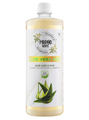 Mangoherbs Aloe Vera Pro: 100% Raw & Cold - Pressed Liquid Digestion, Glowing Skin, And Healthy Blood Glucose Helps In Detoxification, Improve Skin & Hair Health 1000ml 2.2lbs