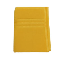 Luxury 100% Cotton Large Size Bath Towel 500 Gsm | Quick-Dry, Super Absorbent, Fade-Resistant Bath Towel (Yellow)