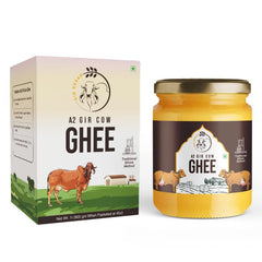 Pure Natural A2 Pure Cow Ghee By Girkesar | Traditionally Made Using Bilona Method Cow Ghee Perfect For Cooking & Daily Use | (1 Litr) 33.8 Ounce | Jar Pack