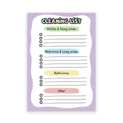 To Do List Notepad, Task Pad With Checklist, Daily Writing, Trendy & Stylish (Purple) Set Of 2