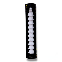 Strive Fit Falcon Feather Badminton Shuttlecocks , White | For Professional And Recreational Play , Pack Of 10