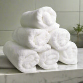 Heelium Bamboo Hand Towel 1200 Gsm | Ultra Absorbent & Anti-Bacterial 3x Softer Than Cotton Towels Pack Of 6 - White