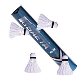UDKI FS - 30 Goose Feather Badminton Shuttlecock , Speed 78 Extended Durability | White , Pack Of 12