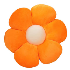 Sunflower Shaped Pillow 6 Kali, Cute Preppy Decorative Throw Pillow, Orange - 50 Cm | Floor Cushion With Fiber Filling For Aesthetic Decoration | Soft & Plush Pillow, Versatile Use