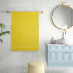 Wakefit 100% Cotton Bath Towels Large Size 500 Gsm | Bathing Towel For Men & Women Terry -1 Pieces (Sunshine Yellow)