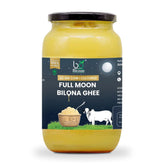 100% Pure Full Moon Cow Ghee By Bhumi Organic | Naturally & Healthy Bilona Method Cow Ghee Perfect For Weight Loss | (1 Litr) 33.8 Ounce | Jar Pack