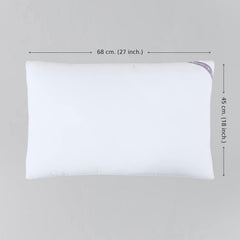 Microfiber Mushy Pillow For Sleeping & Neck Pain Relief, White - 45 X 68 Cm | Suitable For Back Side Sleeper & Stomach Sleeper | Comfortable & Breathable, Hypoallergenic - Set Of 1