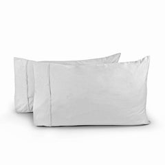 Bedsheet For King Bed Size Bedding With Pillow Cover For Bedroom - 108 X 108 Inches, White | Ideal For Hotel, House, Guest House