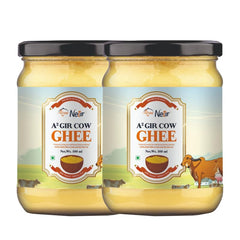 100% Natural A2 Gir Cow Ghee By Netar | Rich In Vitamins A & E Healthy Desi Ghee For Glowing Skin | 1 Litre (500ml * 2) 33.8 Ounce | Jar Pack