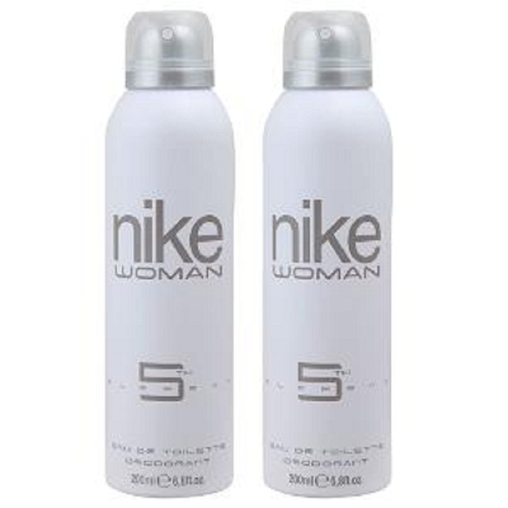 Nike 5th Element Women Eau De Toilette Deodorant 400ml 13.5 Fl.oz. Pack Of 2 | Perfect For Dailywear | Long Lasting Fragrance Nike 5th Element Women Eau De Toilette Deodorant 400ml 13.5 Fl.oz. Pack Of 2 | Perfect For Dailywear | Long Lasting Fragrance