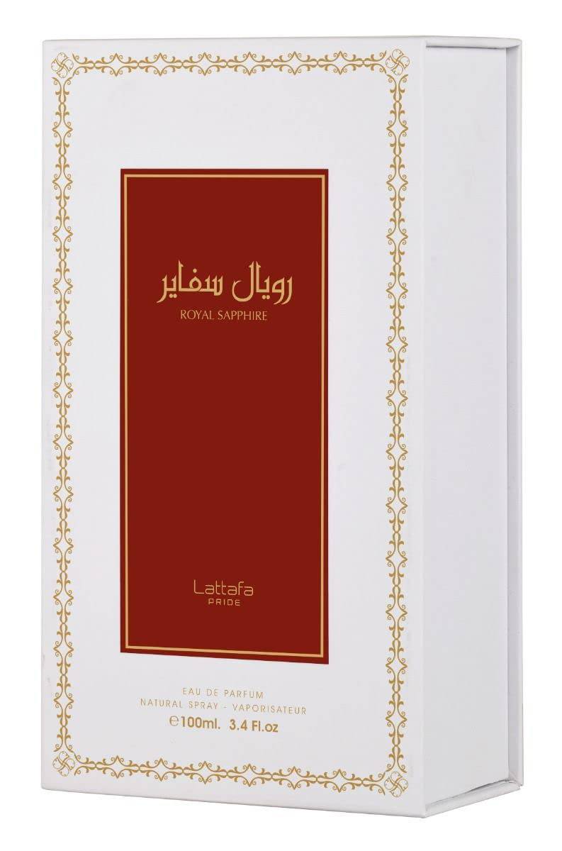 Lattafa Pride Royal Sapphire Eau De Parfum 100ml 3.4 Fl.oz. Unisex Luxury Fragrance | Long Lasting Lattafa Pride Royal Sapphire Eau De Parfum 100ml 3.4 Fl.oz. Unisex Luxury Fragrance | Long Lasting