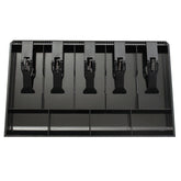5 Slot Case Drawer, Counter Case Plastic Case Cash Register Box Cashier Coin Drawer Box Cash Drawer Tray 40.4x24.5x3.6cm/15.91x9.65x1.42inch, Colour - Black