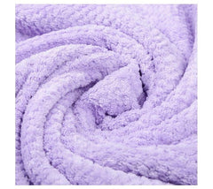 Linear Microfiber Hand Towel 240 Gsm | Highly Absorbent Hand Towels For Bathroom Soft Hand Microfiber Towel For Men & Women (Purple)- Pack Of 2