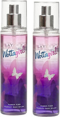 Layer'r Wottagirl Amber Kiss Fragrant Body Spray 135ml Each 4.56 Fl.oz. Combo Of 2 | Ideal For Dailywear