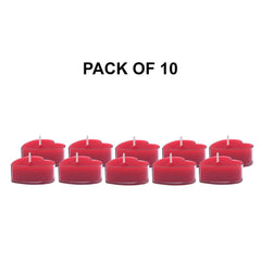 HEART SHAPE FRAGRANCE TEALIGHT CANDLES BURNING TIME 4 TO 5 HOURS (10, ROSE)