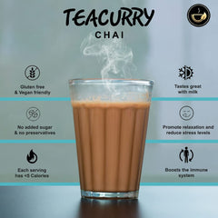 Teacurry Original & Premium Rose Kadak Chai - 100gm, 3.5 Ounce | Rose Chai For Immunity & Skin Glow - Refreshing & Tasteful Rose Flavor Chai | Low Caffeine