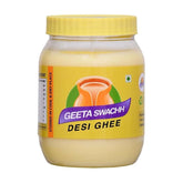 Organic Buffalo Desi Ghee By Geeta Swachh | Natural & Healthy Curd-Churned Desi Ghee Ideal For Cooking | (1 Litre) 33.8 Ounce | Jar Pack