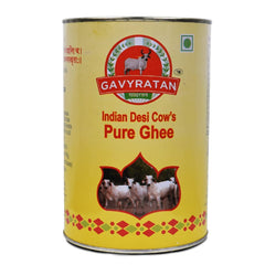 Premium Indian Desi Cow Ghee By Gavyamrut | Great Source Of Healthy & Nutrients Desi Cow Ghee Good For Calcium | (5 Litr) 169.0 Ounce | Tin Pack