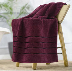 Prem House 100% Cotton Bath Towel Soft For 500 Gsm | Bath Towel Full Size For Men & Women & Kids (Maroon)