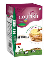 100% Natural Desi Ghee By Gavyratan | High In Protein Fiber Healthy Desi Ghee Good For Weight Management | (1 Litr) 33.8 Ounce | Box Pack