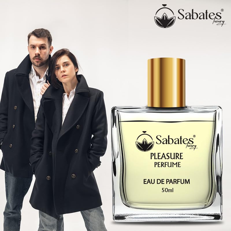 Sabates Pleasure Eau De Parfum 50ml 1.6 Fl.oz. | Premium French Fragrance For Unisex | Luxury Gift For Your Loved Ones Sabates Pleasure Eau De Parfum 50ml 1.6 Fl.oz. | Premium French Fragrance For Unisex | Luxury Gift For Your Loved Ones