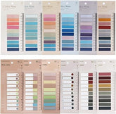 Translucent Sticky Notes, 12 Sheets Sticky Tabs Page Markers, Pastel Sticky Tabs - 2400 Pcs