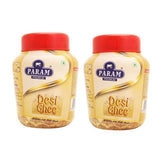 100% Pure Desi Ghee By Param Premium | Naturally Desi Ghee With Rich Aroma For Better Digestion & Immunity Good For Health | 400ml Litre (200ml * 2) 13.5 Ounce | Jar Pack
