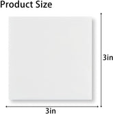 Sticky Notes Pastel Sticky Note Clear Self - Sticky Annotation, Waterproof | Pack Of 3, White