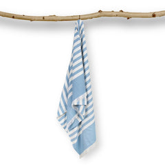 Mush Bamboo Turkish Towel 280 Gsm | 100% Bamboo Ultra Soft, Absorbent & Quick Dry Towel For Bath, Beach, Pool, Travel, Spa & Yoga (Muted Blue)