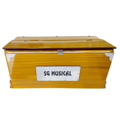 Musical Instrument Harmonium - 7 Stoppers, 39 Smooth Conditioned Keys, Two Reeds (Base- Male), Double Bellow, Perfect Octave Range | Compact & Portable Design