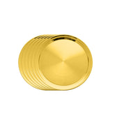 Majestic High Grade Stainless Steel Full Plate With Gold PVD Coating - Set Of 6 Pieces | Easy To Clean & Dishwasher Safe