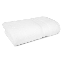 Trident Soft Comfort Air Rich 100% Cotton Bath Towels 500 Gsm | Large Size Bathroom Towels For Men/Women (White)