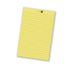 Wide Ruled 5 X 8 Inch 50-Sheet Lined Writing Note Pad For Everyday (Pink, Green, Yellow) 12pcs