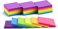 1000 Sticky Notes 5 Colors Fluorescent Paper Self Adhesive & Removable Sticky Notes Page Marker