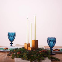 IVORY TAPER CANDLES PACK OF 4 | BURNNG TIME 8 HOURS | PERFECT FOR NIGHT WEDDING