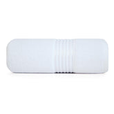 Micro Cotton Remy Basel Luxury Terry Cotton Bath Towel 550 Gsm | Super Comfortable 100% Long Staple Cotton Bath Towel (White)