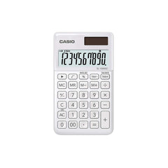 Casio MJ-120GST GST Calculator (Black) & Casio SL-1000SC-WE Portable Calculator (White)