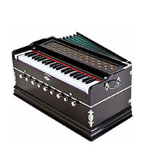 Musical Instrument Harmonium With Cover - 9 Stopper, Churidar Bellow, 42 Keys, Two Reed (Bass-Male), 3 1/2 Octave