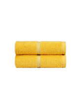 Mytrident Hand Towel Urban Comfort 400 Gsm | 100% Cotton Bath Towel (Drama Yellow)- Pack Of 2