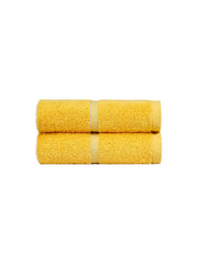 Mytrident Hand Towel Urban Comfort 400 Gsm | 100% Cotton Bath Towel (Drama Yellow)- Pack Of 2