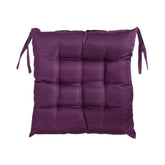 Long Chair Pad, Chair Back Rest Pillow, Cotton Long Seat Cushion, Purple | Rocking Chair Cushion, Living Room, Versatile Use | Flower Chair Pad For Meditation, Lightweight - Pack Of 1