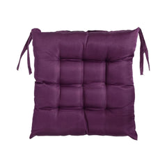 Long Chair Pad, Chair Back Rest Pillow, Cotton Long Seat Cushion, Purple | Rocking Chair Cushion, Living Room, Versatile Use | Flower Chair Pad For Meditation, Lightweight - Pack Of 1
