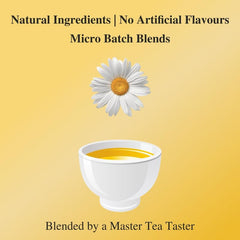 San-Cha Pure Chamomile Herbal Tea - 15 Biodegradable Herbal Tea Bags | Provides Good Sleep, Reduces Stress - Caffeine Free, Environment Friendly