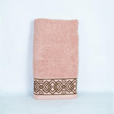 Rangoli 100% Cotton Fibre Bath Towel 600 Gsm | Highly Durable & Absorbent Towel | Skin-Friendly & Quick Drying Luxury Towels (Peach) - Pack Of 1