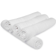 Divine Overseas Luxury Cotton Yarn Soft Extra Absorbent & Durable Hand Towel Gsm 800 (White) - Pack Of 4