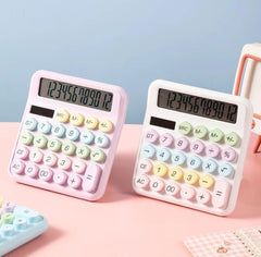Td Creation Big 12 Digit Desktop Calculator | Sensitive Big Buttons, Battery & Solar Powered, Ideal For Home And Office Use (Multicolor)