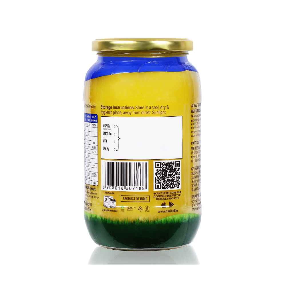 Pure Natural A2 Desi Gir Cow Ghee By Hari:Bol | Pure Healthy Cow Ghee Perfect For Weight Management | (1 Litr) 33.8 Ounce | Jar Pack Pure Natural A2 Desi Gir Cow Ghee By Hari:Bol | Pure Healthy Cow Ghee Perfect For Weight Management | (1 Litr) 33.8 Ounce | Jar Pack